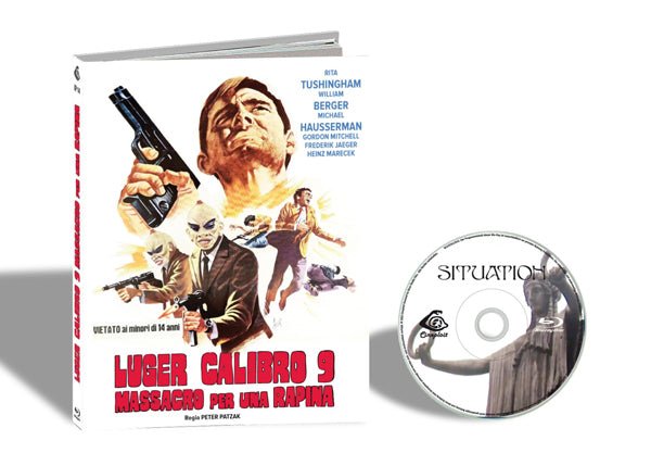 FEATURE FILM LUGER CALIBRO 9: MASSACRO PER UNA RAPINA BLU - RAY DISC - punk to funk heaven