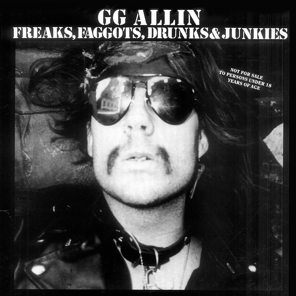 GG ALLIN FREAKS, FAGGOTS, DRUNKS AND JUNKIES (SHIT VINYL VARIANT) VINYL LP - punk to funk heaven