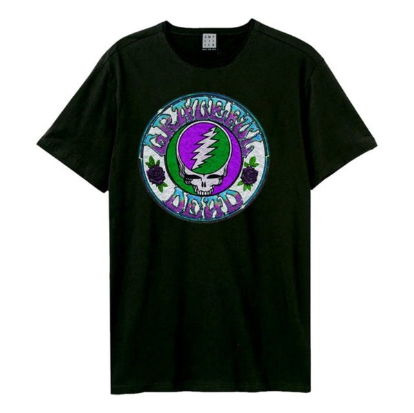 Grateful Dead Stealie Tie Dye Amplified Vintage Charcoal Large T Shirt - punk to funk heaven