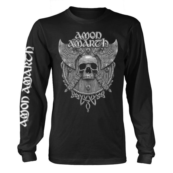 GREY SKULL (BLACK) by AMON AMARTH Long Sleeve Shirt - punk to funk heaven