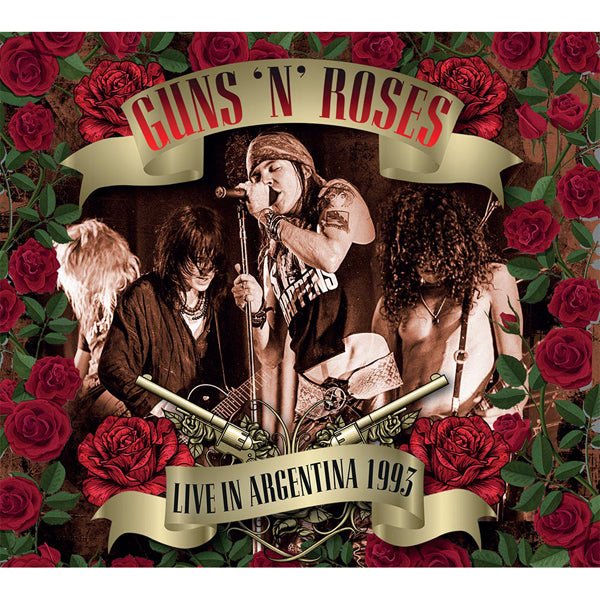 GUNS N' ROSES LIVE IN ARGENTINA (WHITE, RED & ORANGE VINYL) VINYL - 3 LP BOX SET - punk to funk heaven