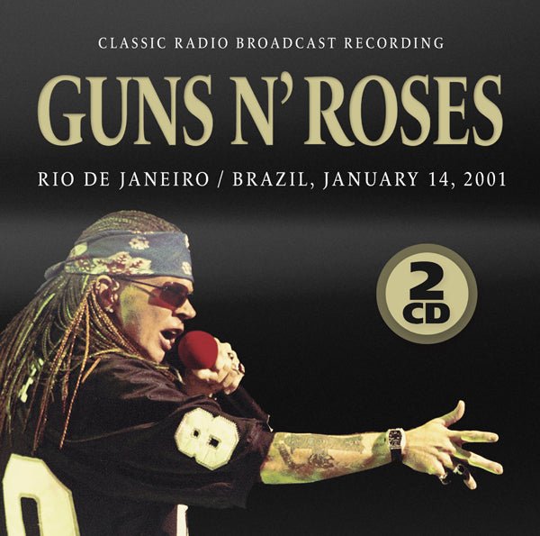 GUNS N' ROSES RIO DE JANEIRO, JANUARY 14, 2001 COMPACT DISC DOUBLE - punk to funk heaven