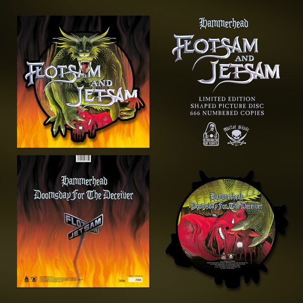 HAMMERHEAD by FLOTSAM AND JETSAM Vinyl 12" Picture Disc CHURCH058 - punk to funk heaven