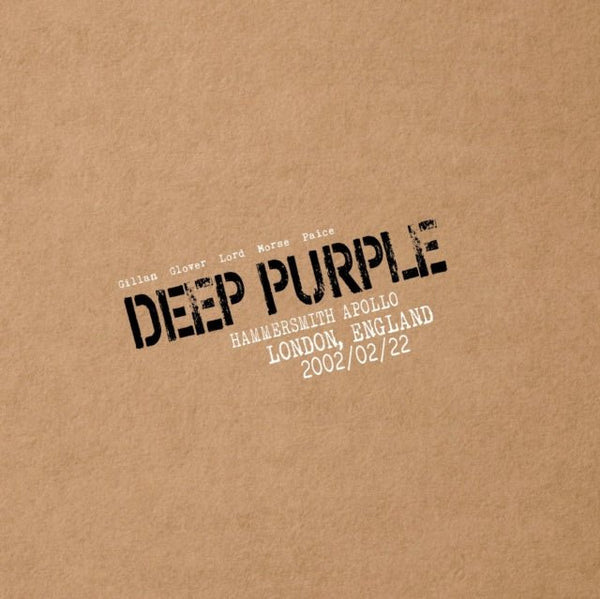 Hammersmith Apollo, London, England, 2002/02/22 Artist Deep Purple, Deep Purple Format:Vinyl / 12" Album Box Set Label:earMUSIC Catalogue No:0216966EMU - punk to funk heaven