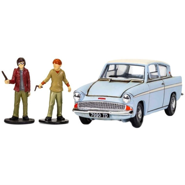 Harry Potter - Enchanted Ford Anglia w/ Harry And Ron Figures Die Cast 1:43 Scale - punk to funk heaven