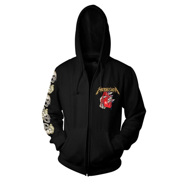 HEART EXPLOSIVE by METALLICA Hooded Sweatshirt with Zip - punk to funk heaven