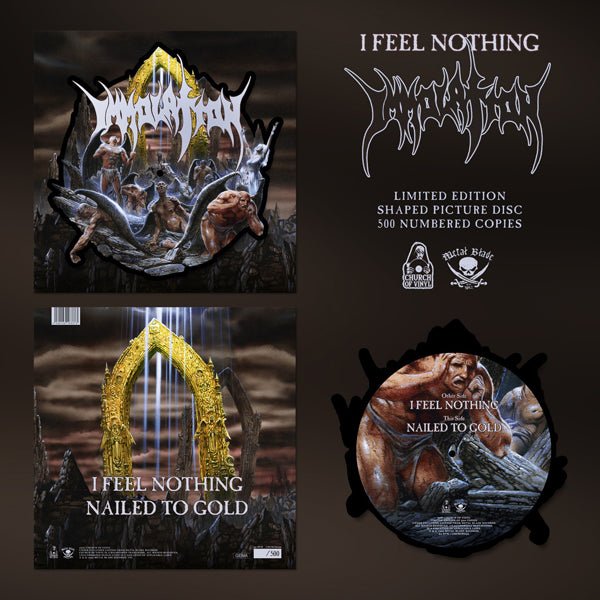 I FEEL NOTHING (SHAPED PICTURE DISC) by IMMOLATION Vinyl 12" Picture Disc CHURCH059 - punk to funk heaven