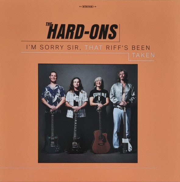 I’M SORRY SIR, THAT RIFF’S BEEN TAKEN (LP+CD) by HARD ONS Vinyl LP BTRC12149 Label: BOSS TUNEAGE - punk to funk heaven