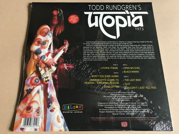 TODD RUNGREN'S UTOPIA LIVE AT THE FOX THEATER 1973 by TODD RUNDGREN Vi ...