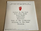 RAGE AGAINST THE MACHINE - KROQ-FM BROADCAST 1995 colour vinyl lp