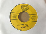 The Bees ‎– I Love You 7" vinyl single reissue   BK029 yellow label