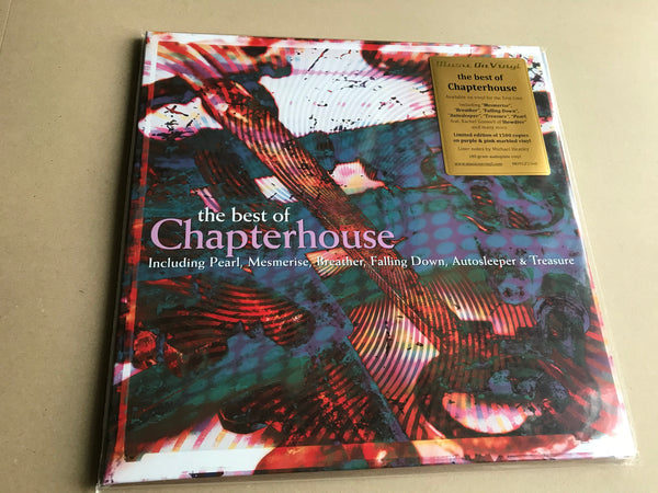 THE BEST OF CHAPTERHOUSE purple & pink marbled LTD 2 x vinyl lp MOVLP2568