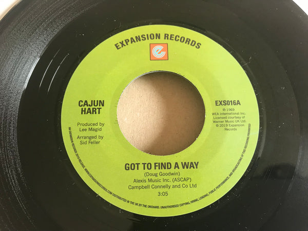 Cajun Hart ‎– Got To Find A Way vinyl 7" single reissue