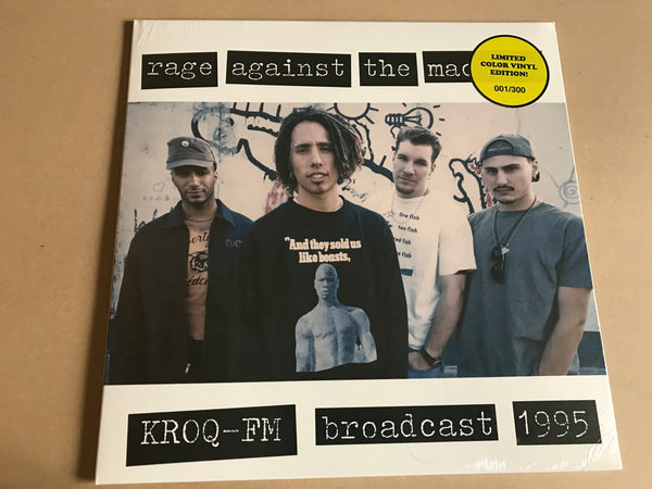 RAGE AGAINST THE MACHINE - KROQ-FM BROADCAST 1995 colour vinyl lp