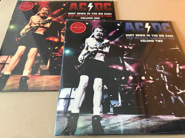 2 x vinyl lp collection : SHOT DOWN IN THE BIG EASY VOL.1  & 2  LTD (CLEAR VINYL) by AC/DC Vinyl Double Album