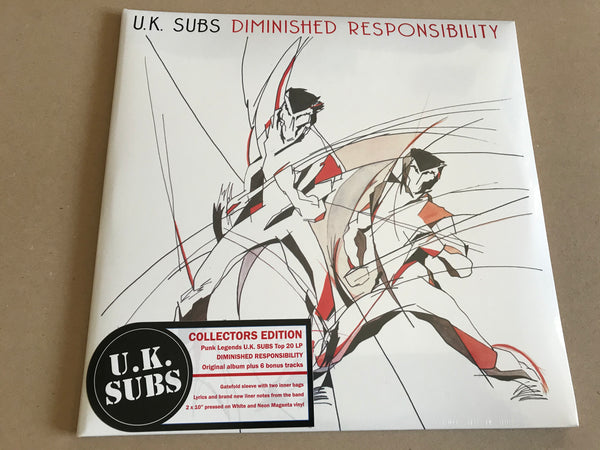 UK Subs - Diminished Responsibility 2 x 10” vinyl lp set UKSUBSDEM004 ltd colour edition
