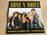 GUNS 'N ROSES ACOUSTIC AT CBGB'S, 1987 - FM BROADCAST LP ltd / 120 yellow