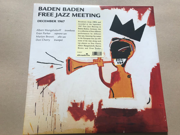 Albert Mangelsdorff, Evan Parker, Marion Brown, Don Cherry ‎– Baden Baden Free Jazz Meeting December 1967 vinyl lp