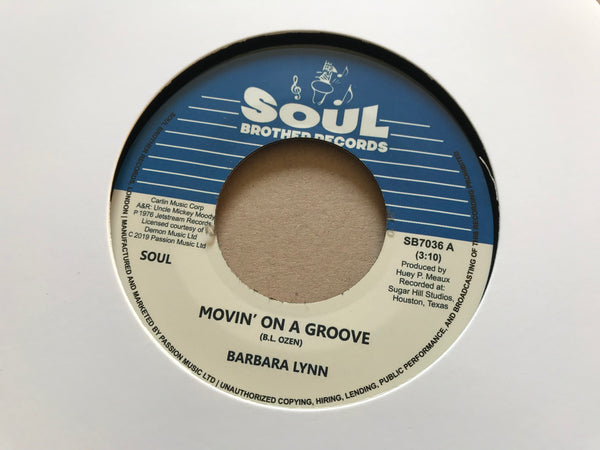 Barbara Lynn ‎– Movin' On A Groove / Disco Music 7 " vinyl 45 reissue