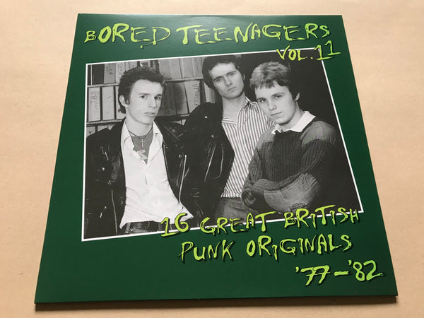 Various ‎– Bored Teenagers Vol.11: 16 Great British Punk Originals '77-'82 vinyl lp RUBBISHLP018