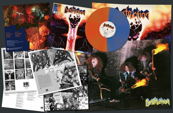 INFERNAL OVERKILL (BLUE/ORANGE VINYL) by DESTRUCTION Vinyl LP HRR546LP5B - punk to funk heaven
