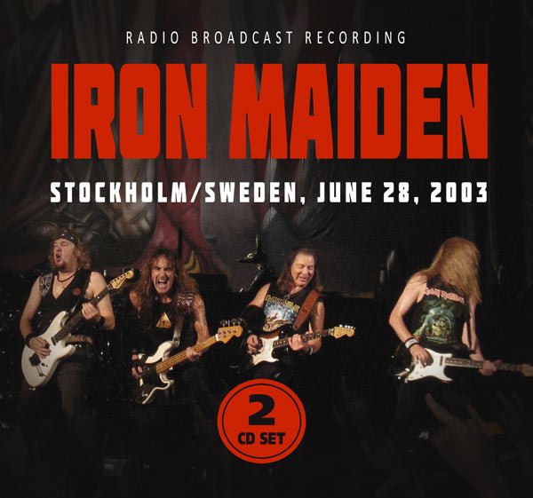 IRON MAIDEN STOCKHOLM / SWEDEN, JUNE 28, 2003 COMPACT DISC DOUBLE - punk to funk heaven