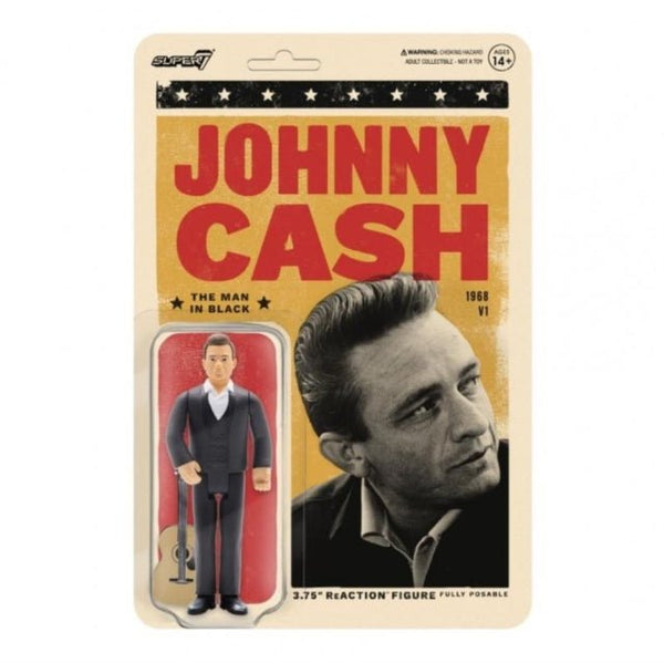 Johnny Cash Reaction Figure - The Man In Black super 7 - punk to funk heaven