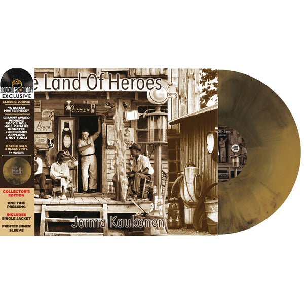 JORMA KAUKONEN THE LAND OF HEROES (GOLD/BLACK MARBLE VINYL) (RSD 2022) VINYL LP - punk to funk heaven