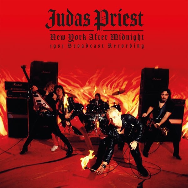JUDAS PRIEST NEW YORK AFTER MIDNIGHT (RED VINYL) VINYL DOUBLE ALBUM - punk to funk heaven