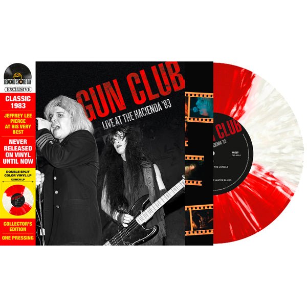 LIVE AT THE HACIENDA '83 (RED/WHITE SPLATTER VINYL) (RSD 2022) by GUN CLUB, THE - punk to funk heaven
