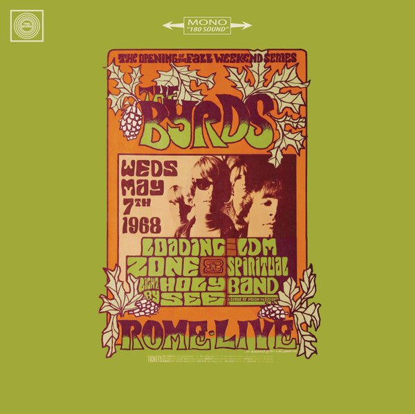 Live in Rome 1968 Artist The Byrds Format:Vinyl / 12" Album Label:1960's Records Catalogue No:RANDB62LP - punk to funk heaven