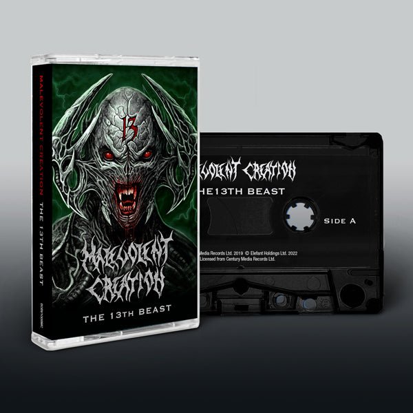 MALEVOLENT CREATION THE 13TH BEAST MUSIC CASSETTE - punk to funk heaven