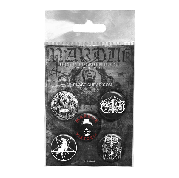 MARDUK BUTTON BADGE SET by MARDUK Badge Pack PHBADGE139 - punk to funk heaven