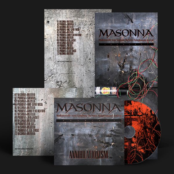 MASONNA/PRURIENT ANNIHILATIONISM (LONGBOX DIGI) COMPACT DISC DIGI Item no. :HOS797CD - punk to funk heaven