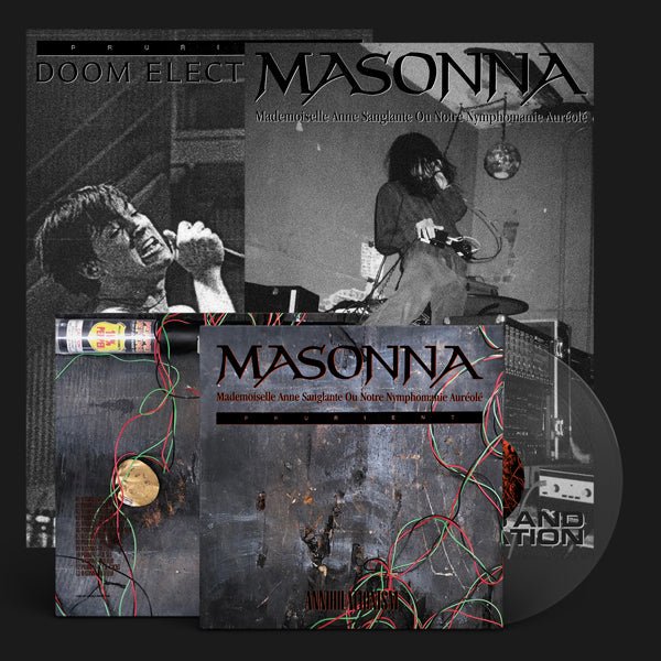 MASONNA/PRURIENT ANNIHILATIONISM (uk EXCLUSIVE CLEAR VINYL) VINYL LP Item no. :HOS797 - punk to funk heaven