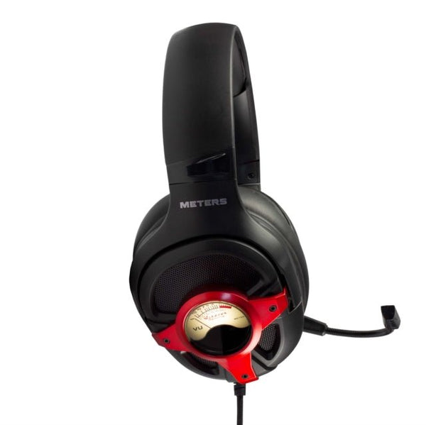 Meters Level Up Red Wired Gaming Headphones - punk to funk heaven