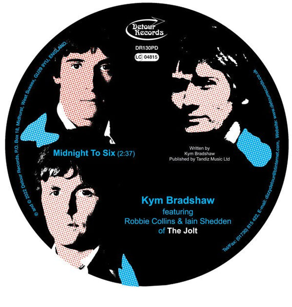 MIDNIGHT TO SIX by JOLT, THE (FEATURING KYM BRADHAW) Vinyl 7" Picture Disc DR130PD - punk to funk heaven