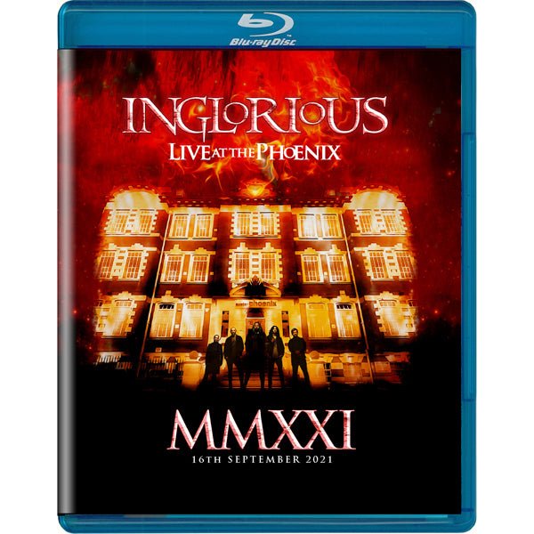 MMXXI LIVE AT THE PHOENIX (BLU - RAY) by INGLORIOUS Blu - Ray Disc FRBR1215 - punk to funk heaven