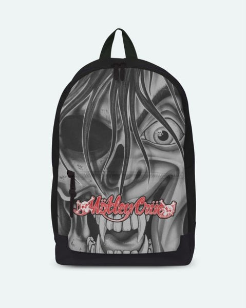 Motley Crue Dr Feelgood Face Classic Rucksack rock sax - punk to funk heaven