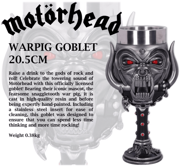 Motorhead Warpig Goblet 20.5cm - punk to funk heaven