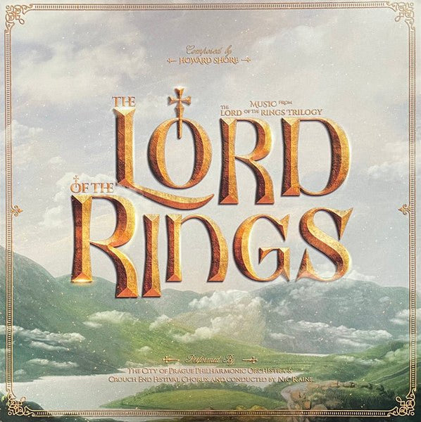 Music from the Lord of the Rings Trilogy Composer Howard Shore Performer The City of Prague Philharmonic Orchestra Format: 3 x Vinyl / 12" Album Label:Diggers Factory Catalogue No:DFLP17 - punk to funk heaven