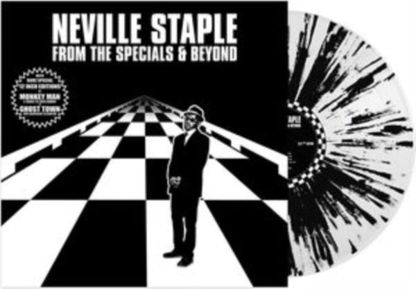 Neville Staple – From The Specials & Beyond Label: Cleopatra – CL02466 Format: Vinyl, LP, Album Vinyl 12", 45 RPM Limited Edition, Black & White Splatter - punk to funk heaven
