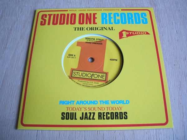 sound dimension soulful strut / time is tight 2017 studio one vinyl 7"