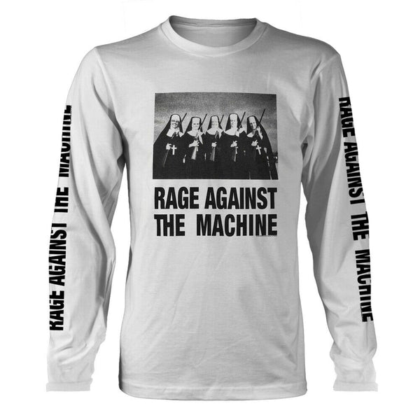 NUNS AND GUNS by RAGE AGAINST THE MACHINE Long Sleeve Shirt - punk to funk heaven