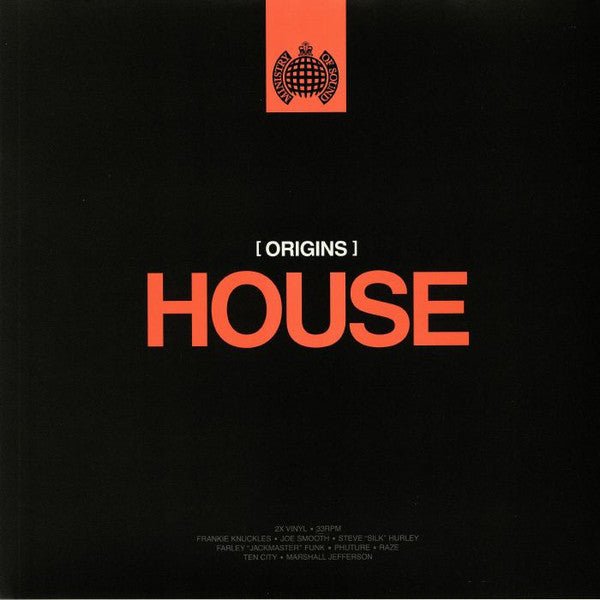 Origins of House Artist Various Artists Format:Vinyl / 12" Album Label:Ministry of Sound Catalogue No:MOSLP542 - punk to funk heaven