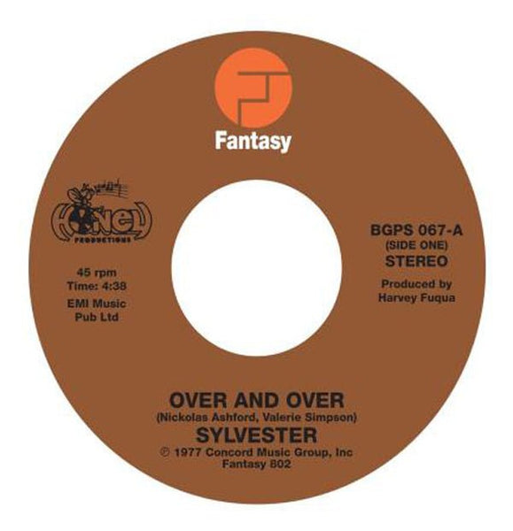 OVER AND OVER by SYLVESTER Vinyl 7" BGPS067 - punk to funk heaven