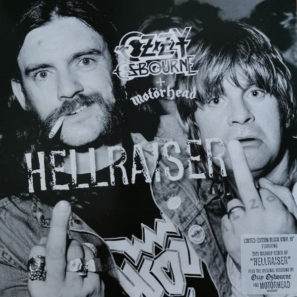 Ozzy Osbourne + Motörhead ‎– Hellraiser Vinyl, 10", 45 RPM, Single - punk to funk heaven