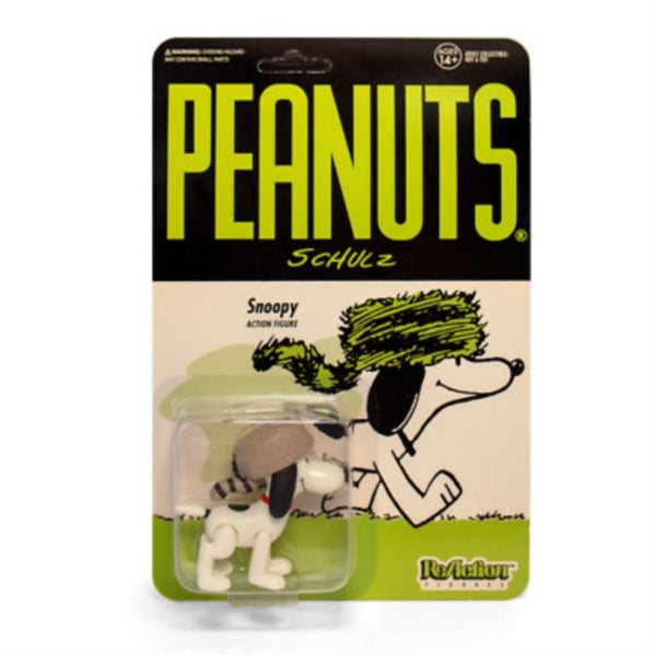 Peanuts Reaction Figure - Raccoon Hat Snoopy super 7 - punk to funk heaven