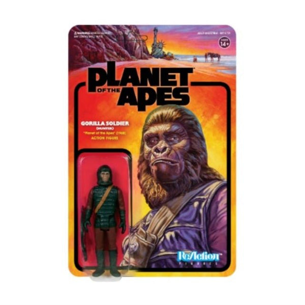 Planet Of The Apes Reaction Figure - Ape Soldier 1 (Hunter) super 7 - punk to funk heaven