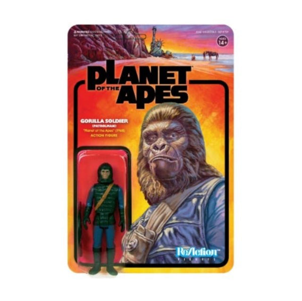Planet Of The Apes Reaction Figure - Ape Soldier 2 (Patrolman) super 7 - punk to funk heaven